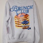 Brunch club women's gray sweatshirt size medium Photo 0