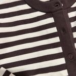 ZARA  women’s brown and beige striped cardigan Size large Photo 1