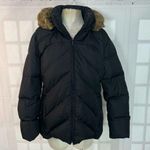 Calvin Klein  Black Hooded Puffer Jacket Size Large Photo 0