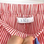 LAKE Cotton Sleep Shorts Red White Stripe S Photo 2