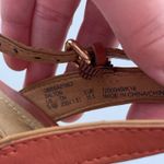 Coach Dalton Leather Espadrille Wedge Sandals Sz 5.5 B Terracotta/Ginger Color Photo 7