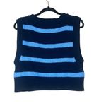 Free People  Santa Monica Vest in Navy Dusk Combo size L Photo 4