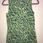 Ann Taylor Tank Top Green & Blue Confetti Squares/ Geometric Print Sz XS EUC Photo 4