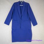 Sag Harbor  blue Blazer‎ And Skirt Set Women's Size top 10, skirt size 16 Photo 1