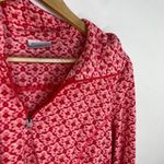 Columbia Pink Red Printed 1/4 Zip Long Sleeve Pullover Women's Size Medium M Photo 3