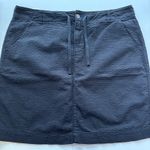 Fresh Produce  Skirt‎ Womens Large Black Textured Cotton Blend Drawstring Casual Photo 1