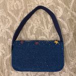 NWT Stars Hearts Eye Blue Beaded Shoulder Bag America & Beyond Brand New Photo 1