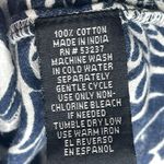 Unique spectrum  Blue and White Blouse half button with collar cuff sleeves Photo 8