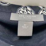 Ann Taylor Petite Floral Black And White Pleated Skirt Size 8 Petite Photo 4