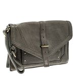 Tory Burch Grey Leather Envelope Clutch Photo 0