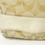 Coach Cream Tan Signature C Canvas Tote Shoulder Bag Photo 1