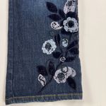 Talbots Vintage 1990s Floral Embroidered Straight Leg Stretch Jeans Size 12 Photo 5