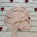 PacSun Pink Turtleneck Cable Knit Sweater Photo 3