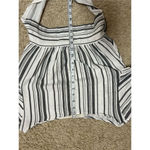 Jen's Pirate Booty Jen’s Pirate Booty crop‎ striped wrap balloon sleeve shirt size S BIN S Photo 5