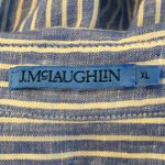 J. McLaughlin  Light Blue Pinstripe Shirt Photo 4