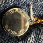 Love moschino  Wide Leg Belted Jeans Tall Size 27 Blue Wash Photo 4