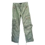 Boston Proper Y2K 90s Kim Possible Army Green Baggy Utility Cargo Pants Size 2 Photo 2