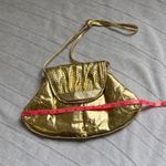 Unique Vintage 80s Gold Leather Shoulder Bag Photo 10