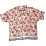 Anthropologie  MAISON d’Amélie Button-Down Short-Sleeve Floral Blouse Size XS Photo 1