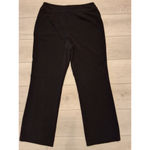 Style & Co. Collection Size 12 White Floral Embroidered Waist Design Black Pants Photo 5