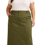 Old Navy Maxi Skirt Olive Green Size 18 Y2K Photo 0