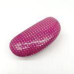 Max Studio  Women Glasses Case Pink White Geometric Hard Shell Protective‎ Holder Photo 1