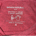 Banana Republic  Graphic Men’s Burgundy Nautical Helm Tshirt Size Medium Photo 2