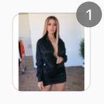 Princess Polly ootd fashion open front black mini dress  Photo 1