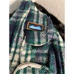 KAVU  Rope Sling Bag Plaid  Flannel Green , Blue Navy White Northwest Photo 2