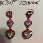 Betsey Johnson Betsy Johnson heart earrings pierced great for everyday use Photo 3