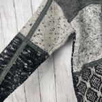 Vintage Fabe Turtleneck Sweater Womens M Black Gray Patchwork Grandpa Eclectic Size M Photo 3