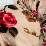 Alice + Olivia Pink Cream Floral Velvet Embroidered Silk Maxi Dress Photo 2