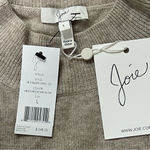 Joie Nwt  - neutral colored sweater with shoulder pads wool & cashmere blend Sz L Photo 10