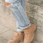 Lulus Suede Nude Sneakers Photo 0