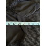 Chelsea Black Chiffon Round Neck Short Ruffle Sleeve Lace Blouse Size Large Photo 5