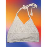 Size 3XL Halter Top w/ Rhinestone Hearts White Photo 1