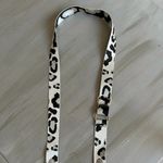 Reversible Leopard Print Wide Detachable Purse Strap Adjustable Black Photo 2