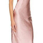 MORE TO COME | NWT Emma Strapless Maxi Dress in Blush Satin XL Pink Photo 0