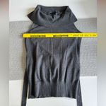 Banana Republic Petite Charcoal Gray Cowl Neck Sleeveless Belted Knit Top Sz XS Photo 6