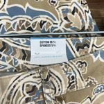 J. McLaughlin  Lexi Jean 6 NWT $178 Skinny Stretch Blue Tan Folklore Print Paisley Photo 3