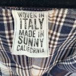 Frank Eileen Shirt Size Medium Blue Plaid Buttonup Long Sleeve Collared Preppy Photo 3