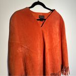 MetroStyle  Authentic Leather Poncho Size S Orange Photo 1