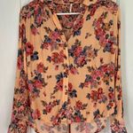 Free People  Hold On To Me Floral Top Coral Size XS Photo 7