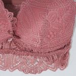 Frederick's of Hollywood  Pink Lace Bralette Size Medium NWT Rose Pink Bralette Photo 1