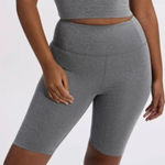Girlfriend Collective FLOAT Ultralight Bike Shorts in Heather Gray Size S Photo 0