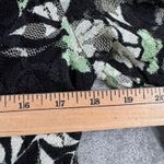 j.t.b. Floral Mesh Top L Black Green White V Photo 9