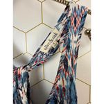 Olive & Oak  Blue Geometric Pattern Top - Size - Medium Photo 3