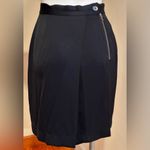 CLOTHES By Sara Sturgeon Fancy Black Zipper On Side Skirt Deep Pockets SZ 2 Photo 4