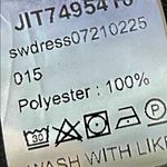 Black and White Polkadot Sheath Dress Size M Photo 3