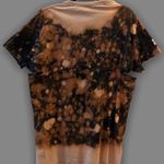 Black Brown Tan Bleached Distressed T Shirt Size L Photo 6